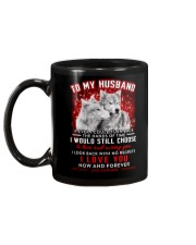 Wolf Turn Back Hand Of Time Husband Mug back