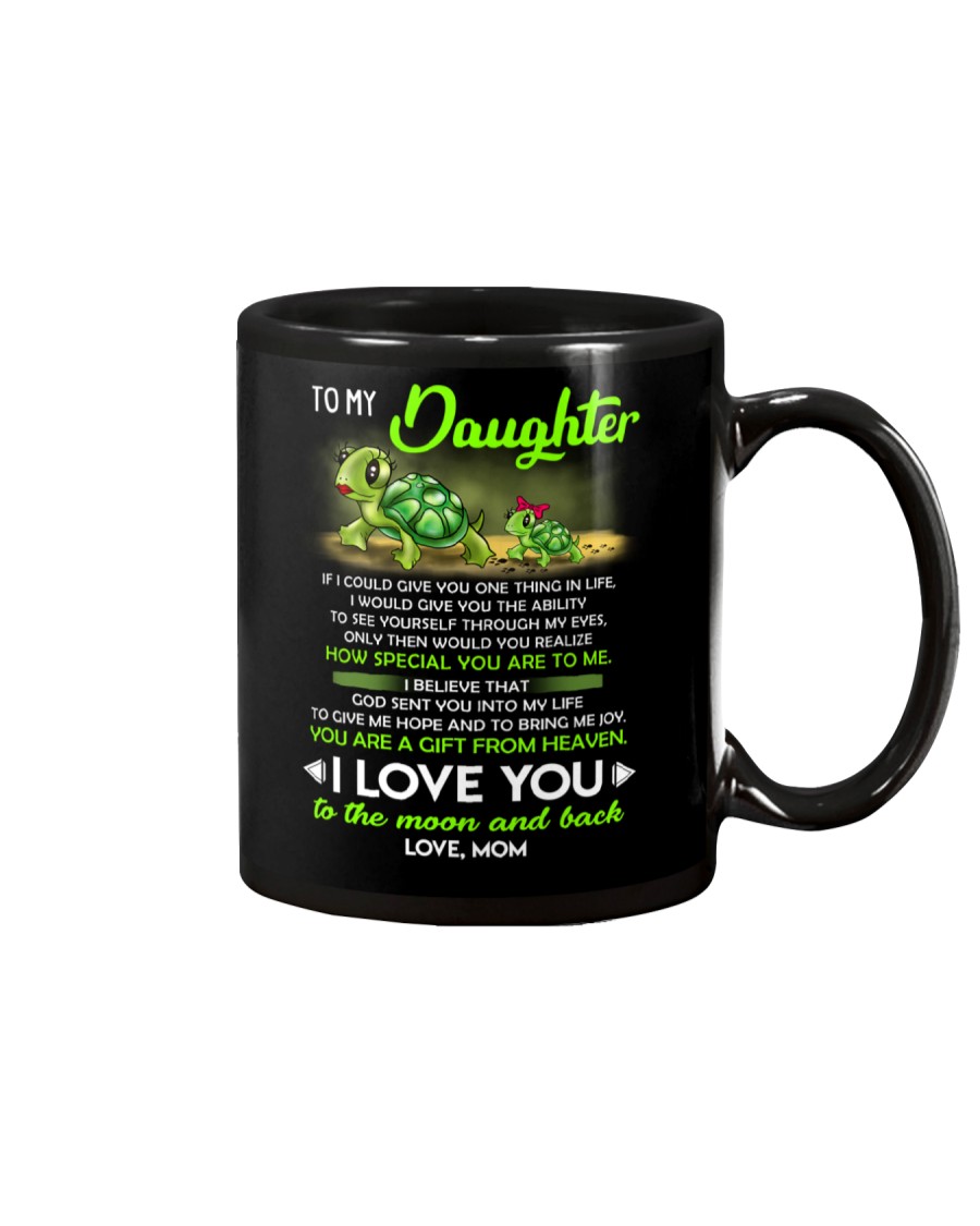 Turtle Daughter Mom Clock Ability Moon Mug