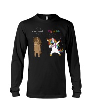 Unicorn Your Aunt My Aunt Dabbing Long Sleeve Tee thumbnail