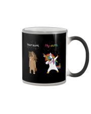 Unicorn Your Aunt My Aunt Dabbing Color Changing Mug thumbnail