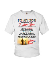 Autism Love At First Sight Son Dad Youth T-Shirt thumbnail