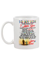Autism Love At First Sight Son Dad Mug back