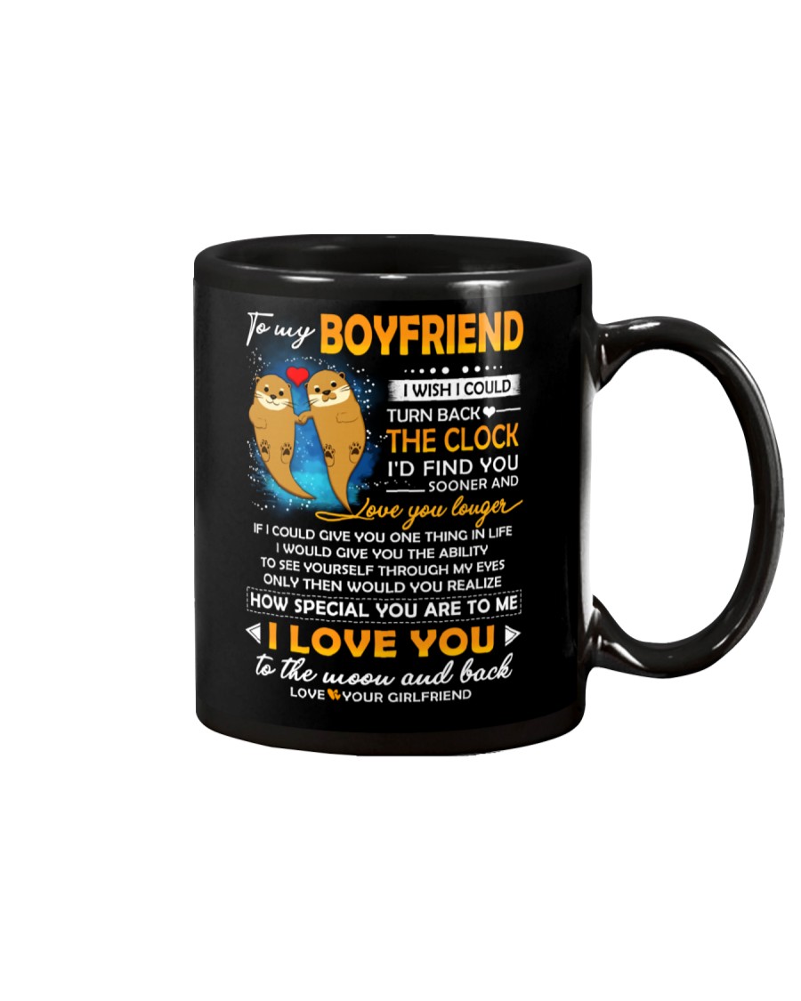 Otter Boyfriend Clock Ability Moon Mug