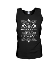 Dad Likes To Swear Viking Unisex Tank thumbnail