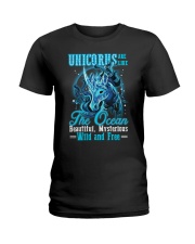 Unicorns Are Like The Ocean Ladies T-Shirt thumbnail