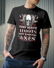 Too Many Idiots Not Enough Axes Viking Classic T-Shirt lifestyle-mens-crewneck-front-6