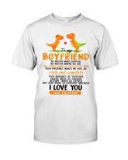 Dinosaur Boyfriend Love Made Us Forever Together Classic T-Shirt thumbnail