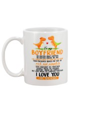 Dinosaur Boyfriend Love Made Us Forever Together Mug back