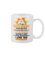 Dinosaur Boyfriend Love Made Us Forever Together Mug front
