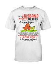 Dinosaur Husband Clock Ability Moon Classic T-Shirt thumbnail