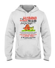 Dinosaur Husband Clock Ability Moon Hooded Sweatshirt thumbnail