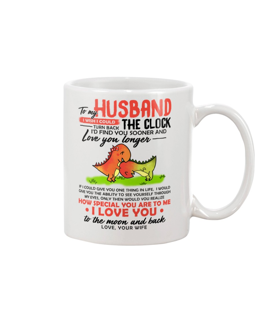 Dinosaur Husband Clock Ability Moon Mug