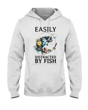 Easily distracted by Fish Hooded Sweatshirt thumbnail