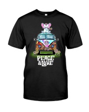 Peace and Love Elephant Shirt Classic T-Shirt front