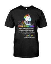 Unicorn Thanks For Being My Boyfriend Classic T-Shirt thumbnail