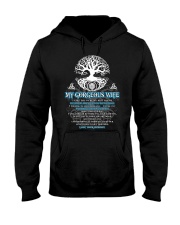 Faithful Partner True Love Wife Viking Poster Hooded Sweatshirt thumbnail