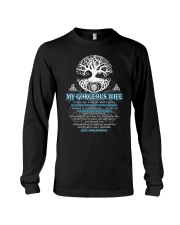 Faithful Partner True Love Wife Viking Poster Long Sleeve Tee thumbnail