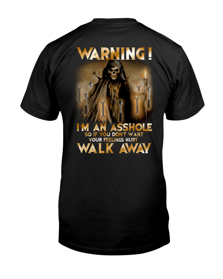 Mechanic Warning Asshole Walk Away Shirt Classic T-Shirt