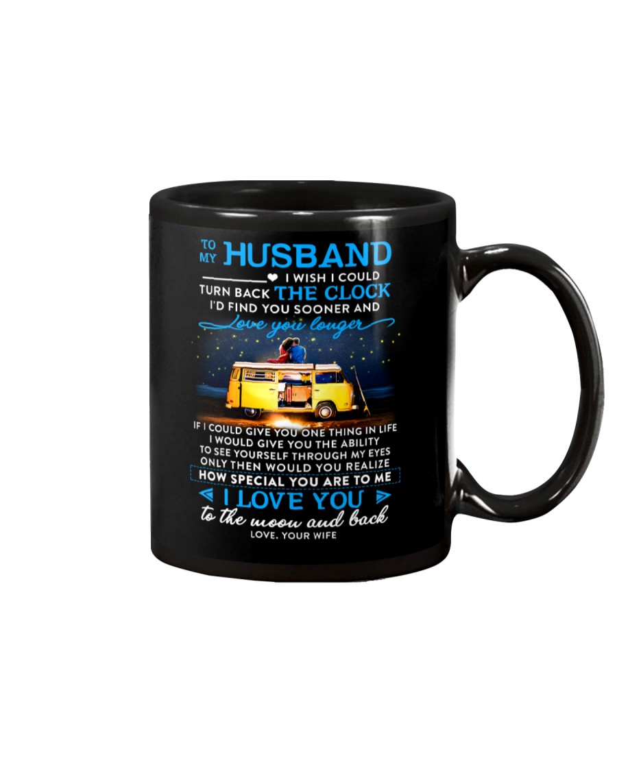 Camping Husband Clock Ability Moon Mug