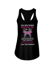 Breast Cancer To My Wife Mug Ladies Flowy Tank thumbnail