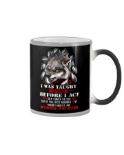 Wolf Taught To Think Before Acting Color Changing Mug thumbnail