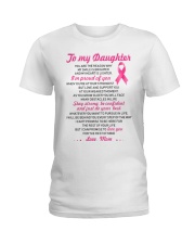 Reason My Smile Brighter Daughter Breast Cancer Ladies T-Shirt thumbnail