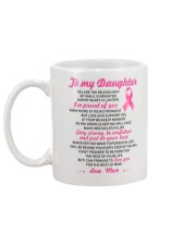 Reason My Smile Brighter Daughter Breast Cancer Mug back