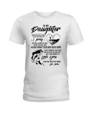 Fishing Daughter Mom Love you for the rest of mine Ladies T-Shirt thumbnail