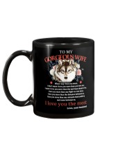 Wolf Wife I Love You More Mug back