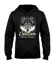 Criticism Never Sleep Wolf Hooded Sweatshirt thumbnail