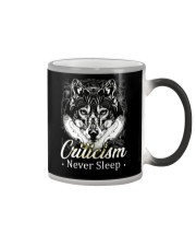 Criticism Never Sleep Wolf Color Changing Mug thumbnail