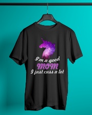 Unicorn Good Mom Cuss A Lot Classic T-Shirt lifestyle-mens-crewneck-front-3