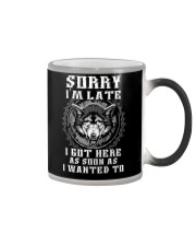 Sorry I'm Late Wolf Color Changing Mug thumbnail