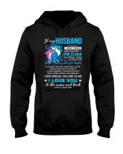 Shark Husband Clock Ability Moon Hooded Sweatshirt thumbnail