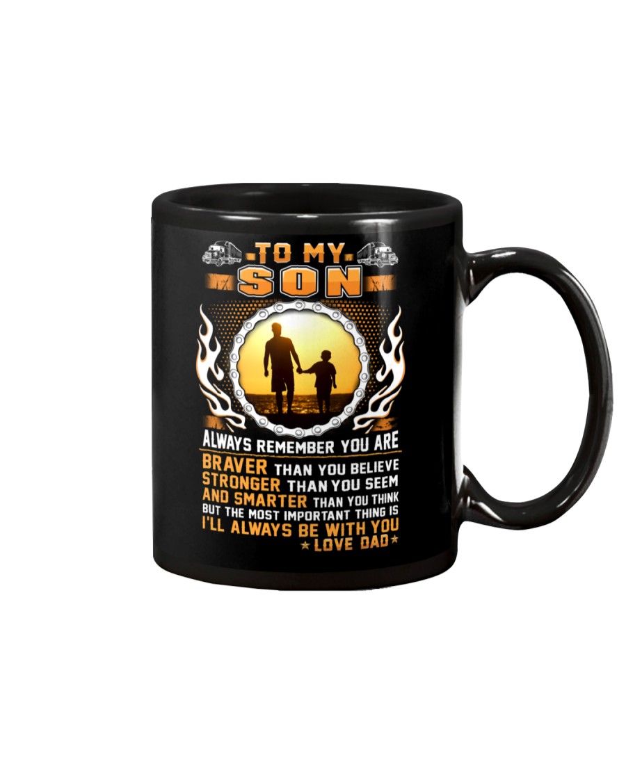 Trucker to my son mug Mug