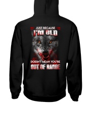 Wolf Keeping To The Shadows Hooded Sweatshirt back