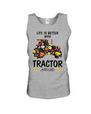 Farmer Tractor Life is better Unisex Tank thumbnail