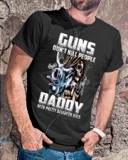 Daddy With Pretty Daughter Classic T-Shirt lifestyle-mens-crewneck-front-4