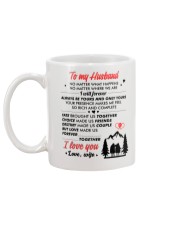 Hiking No Matter Happens Mug back