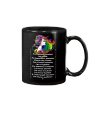 Unicorn I'm strong because I'm weak T-shirt Mug thumbnail