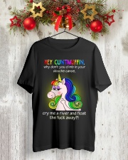 Hey Cuntmuffin Classic T-Shirt lifestyle-holiday-crewneck-front-2