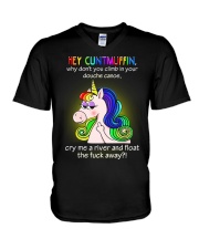 Hey Cuntmuffin V-Neck T-Shirt thumbnail