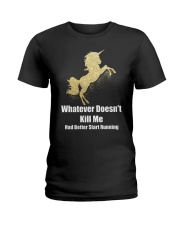 Unicorn Better Start Running Ladies T-Shirt thumbnail