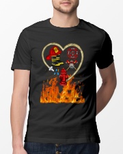 Firefighter Heart Shirtr Classic T-Shirt lifestyle-mens-crewneck-front-13