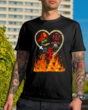 Firefighter Heart Shirtr Classic T-Shirt lifestyle-mens-crewneck-front-8
