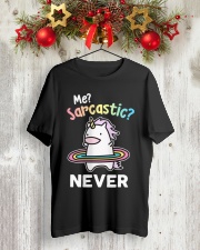 Unicorn Sarcastic T-shirt Classic T-Shirt lifestyle-holiday-crewneck-front-2