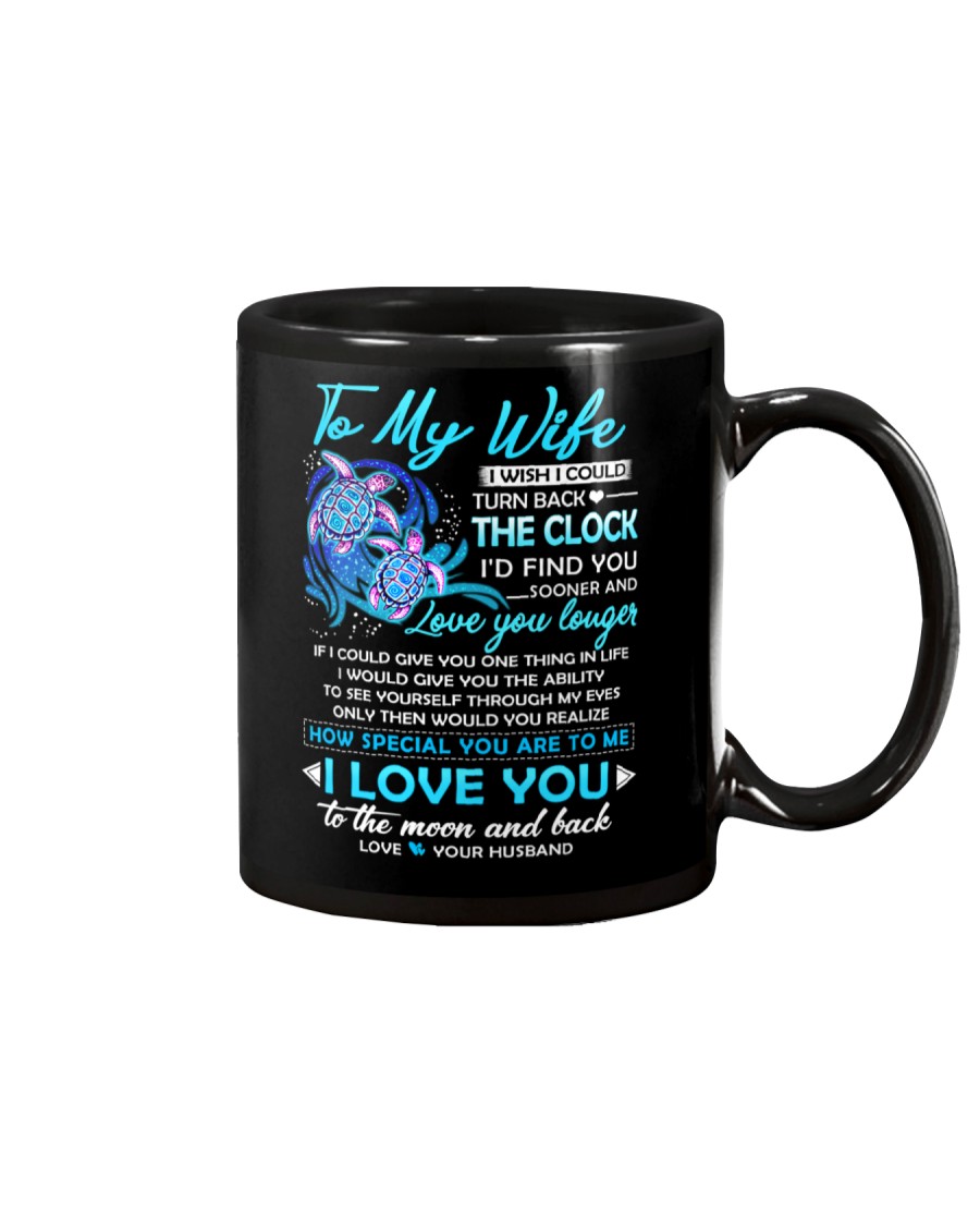 Turtle Wife Clock Ability Moon Mug