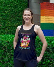 Unicorn Devil Whispered Ladies Flowy Tank lifestyle-bellaflowy-tank-front-2