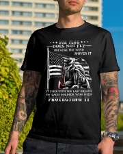 Our Flag Firefighter Protecting It Classic T-Shirt lifestyle-mens-crewneck-front-8