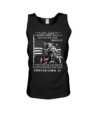 Our Flag Firefighter Protecting It Unisex Tank thumbnail